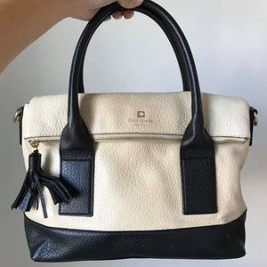 Brand New Kate Spade Classic Handbag black/white